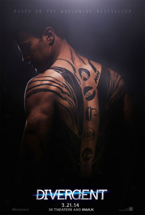 Theo James Shirtless in New ‘Divergent’ Poster
