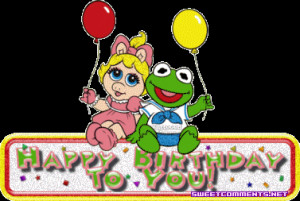 Birthday Kermit Miss Piggy Tumblr gif
