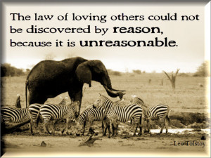 The law of loving others could not be discovered by reason, because it ...