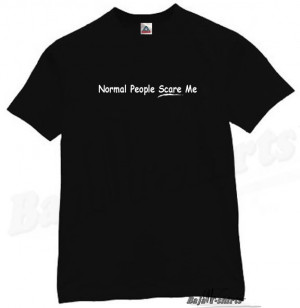 Normal People Scare Shirt Funny Humor Tee Black Ebay