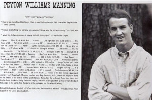 Peyton Manning’s HS Yearbook Quote: “Watch Out World Eli is the ...