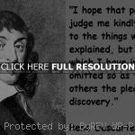 , quotes, sayings, posterity, about yourself rene descartes, quotes ...