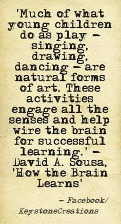 ... brain for successful learning.’ ~ David A. Sousa, 'How the Brain