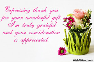 Thank You Sayings For Gifts Received Expressing thank you for your