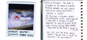 ... adorable!!! Set of 3 flashing rubber duckies wearing Santa Hats