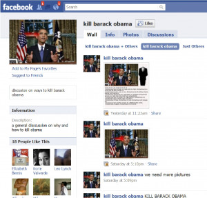 Another horrific Facebook page: 