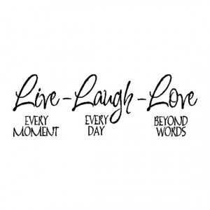 Live Laugh Love..Family Wall Quote Sayings Removable Wall Lettering ...