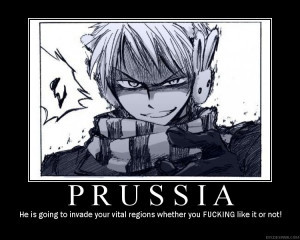 Prussia lives in Germany's basement and listens to obnoxious German ...