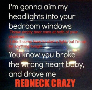 ... wrong heart baby and drove me redneck crazy redneck crazy tyler farr