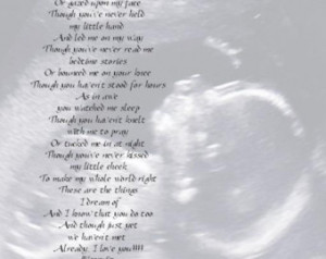 Expecting Father Mother Personalized 8x10/11x14 Sonogram Poetry Print
