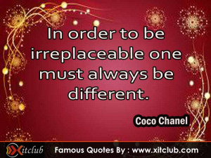 Thread: 15 Most Famous Quotes By Coco Chanel