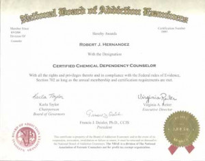 CCDC - Certified Chemical Dependency Counselor and National ...