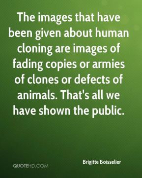... cloning are images of fading copies or armies of clones or defects of