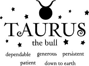 bull horoscope zodiac vinyl wall art decal home decor sayings quotes ...
