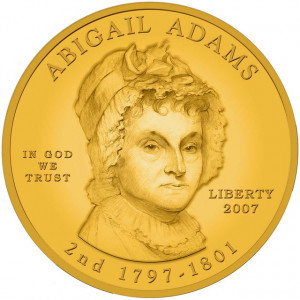 Abigail Adams Gold Coin Obverse - artist rendering - United States ...
