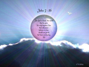 Bible Verse John 3:16 - bible verse, god, scripture, sky, jesus ...