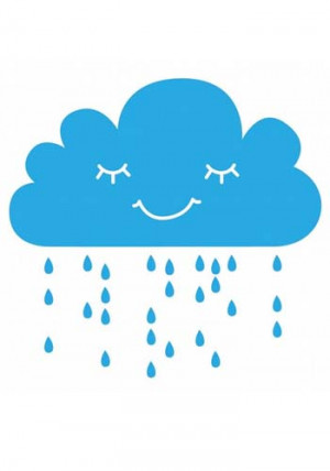 Happy Rain Cloud Clip Art...