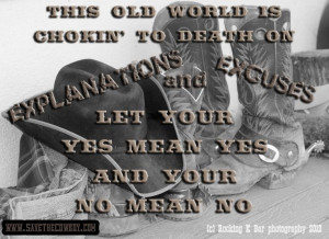 ... On Explanations Excuses And Your Yes Mean Yes And Your No Mean No