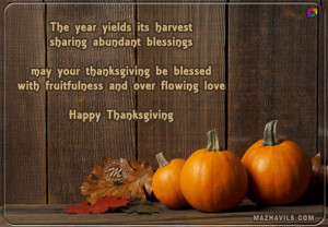 The year yields its harvest sharing abundant blessings