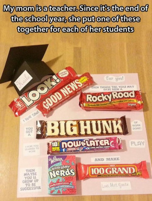 Sometimes teachers can be awesome! Here’s to you awesome teachers.