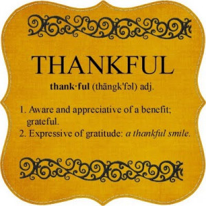 Learning to Always be Thankful