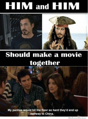 Robert Downey Jr and Johnny Depp should make a movie together…