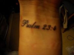 Might get this instead of thewholr psalm 23:4 More