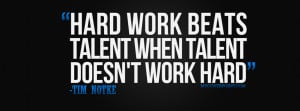Hard Work Quote Facebook Timeline Cover