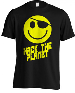 Hackers Movie - Hack the Planet Movie T-shirt
