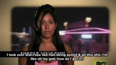 hahah this was the very first season when jwoww was in a fight!