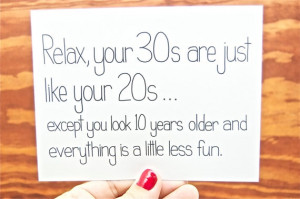 Funny 29th Birthday Sayings Funny birthday card - 30th