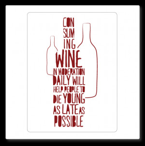 ... decals » art typography collection (small) » wine quote wall decal