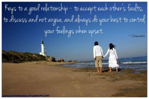 Keys To A Good Relationship To Accept Each Other’s Faults To Discuss ...
