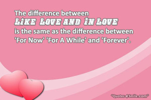 The difference between ‘Like’ ‘Love’ and ‘In Love’ is the ...