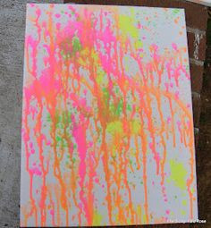 Water Pistol Painting... how fun! More