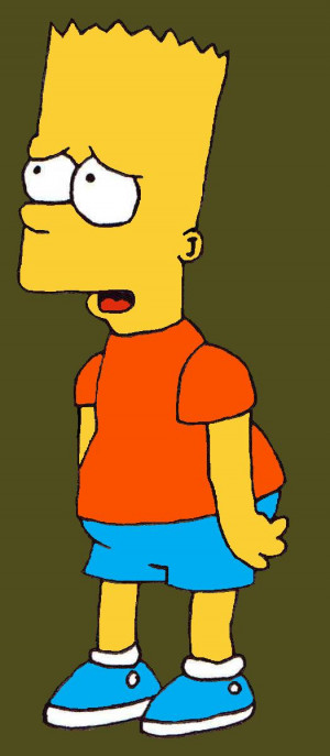 Sad Bart Simpson Drawing Zombie Lisa