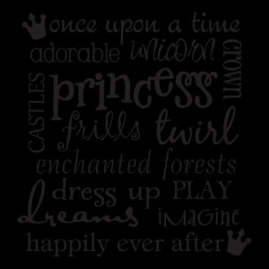 Princess Subway Art Wall Quotes™ Decal