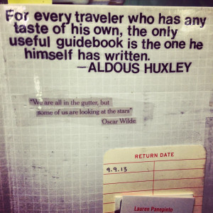 This Huxley quote always goes on the very first page of my sketchbooks ...