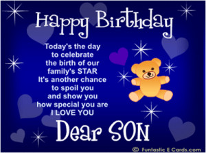 Son Birthday Cards (click here to send and view rest of the collection ...