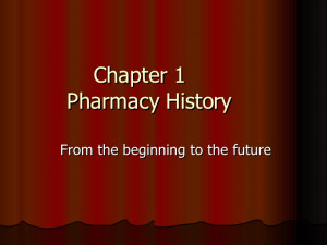Pharmacy History
