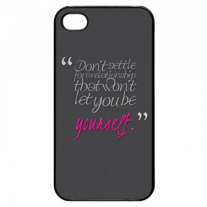 Relationship Settlement Quotes iPhone 4 Case