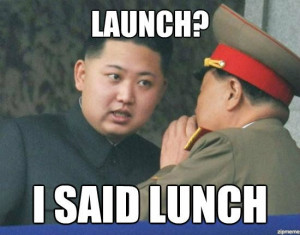 In response to North Korea’s failed missile launch today. Launch? I ...