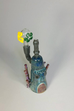 stoned glass pipes Stoners marihuana wide shatter bongs bho 710 wax ...