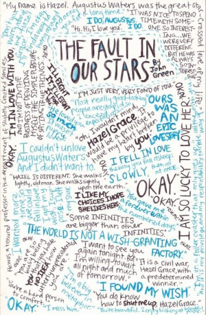 The Fault in Our Stars quotes collage! http://ebks.to/1aT5D6n