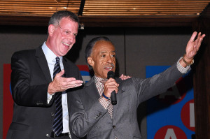 Al Sharpton with Bill de Blasio