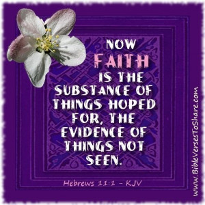 Keep up your faith in God
