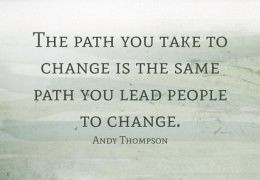 The path you take...