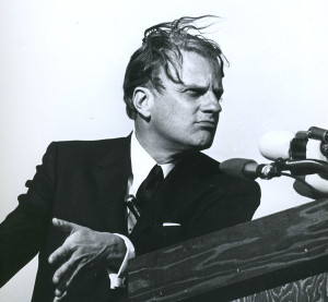 Billy Graham held his first stadium crusade in Birmingham, Alabama on ...