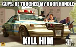 Grand Theft Auto 4 Police Officers Are Very Sensitive About The Cars