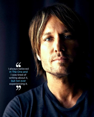 Keith Urban's quote about 